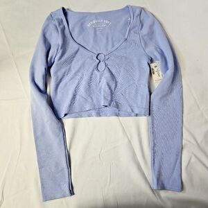 American Eagle Medium‎ Lavender Long Sleeve Top
